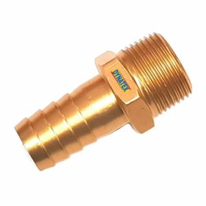 Water Coupling Male BSP 1" BSP Thread X 1" Tail (25mm) Air Oil Brass Finish