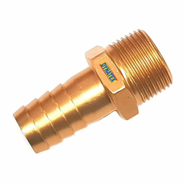 Water Coupling Male BSP 1" BSP Thread X 1" Tail (25mm) Air Oil Brass Finish