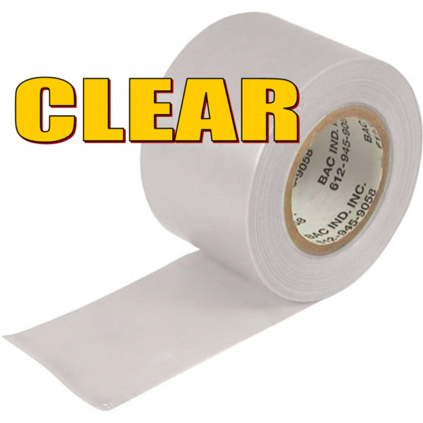 Clear Tarpaulin Repair Tape 50mm x 10M 35ft Meter Rip Tears Joint PVC