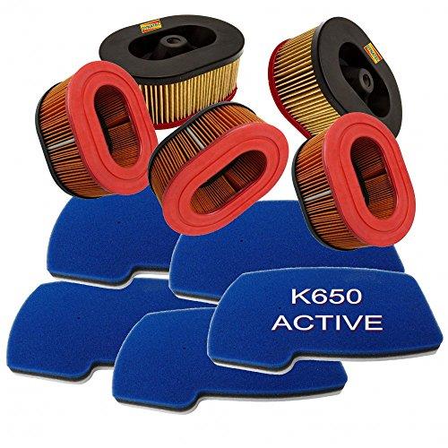 Partner K650 Active Husqvarna Filter 5 Set Sponge & Main Element Replacement NEW 