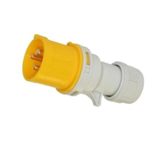 PCE Yellow EL/P200 Plug 16A 110 Volt 3 pin