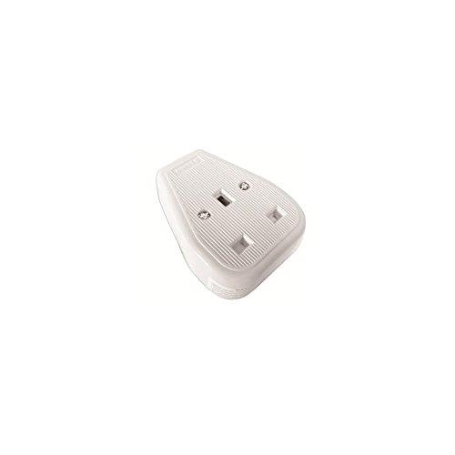Rubber Extension Lead Cable Socket 1 Gang Single 13 Amp White 13A Trailing NEW 