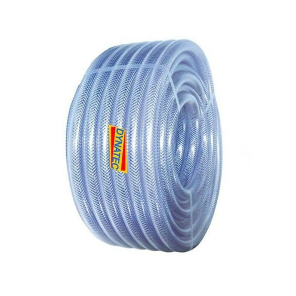 3/4" 19mm Clear Braided 4 Power flush Power flushing Dump hose Water Compressor Air DX/1402505Clear Braided Hose PVC 19mm (3/4") 30 Metre Coil Water, Air Compressor, Chemical, Sewage, PumpManufactured from a top quality crystal clear “virgin” PVC compound. This hose is ideal for factory airlines, fluid systems and many industrial applications. Reinforced with a tensile quality polyester yarn, this hose offers high working pressures and extreme flexibilityApplications:Water supply and drainingTransfer of various fluids and powderSupplying water, gas, oil etc in agriculture and industryCharacteristicsExcellent abrasion resistanceFlexibility goodHigh resistance to alkalis/acidsSilicone freeCadmium freeLow toxicityTransparency excellentManufactured to comply with BS6066 & ISO5774Durable, anti-cold proof, non-inflatedHigh flexibility, lightweight and easy to handleNo fissure phenomenon by UV rays and direct rays of the sunLittle expansion or contractionPressure rated to 9 barTemperature range: -20°c to +65°cGreat value for moneySupplied brand newSuitable for many applicationsAvailable from stock for immediate dispatchAll prices include VAT. Invoice provided
