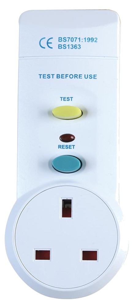 Metal Clad 1 Gang Switched RCD Wall Socket 30mA Passive Latching Busness Home Office School Safety Test Reset