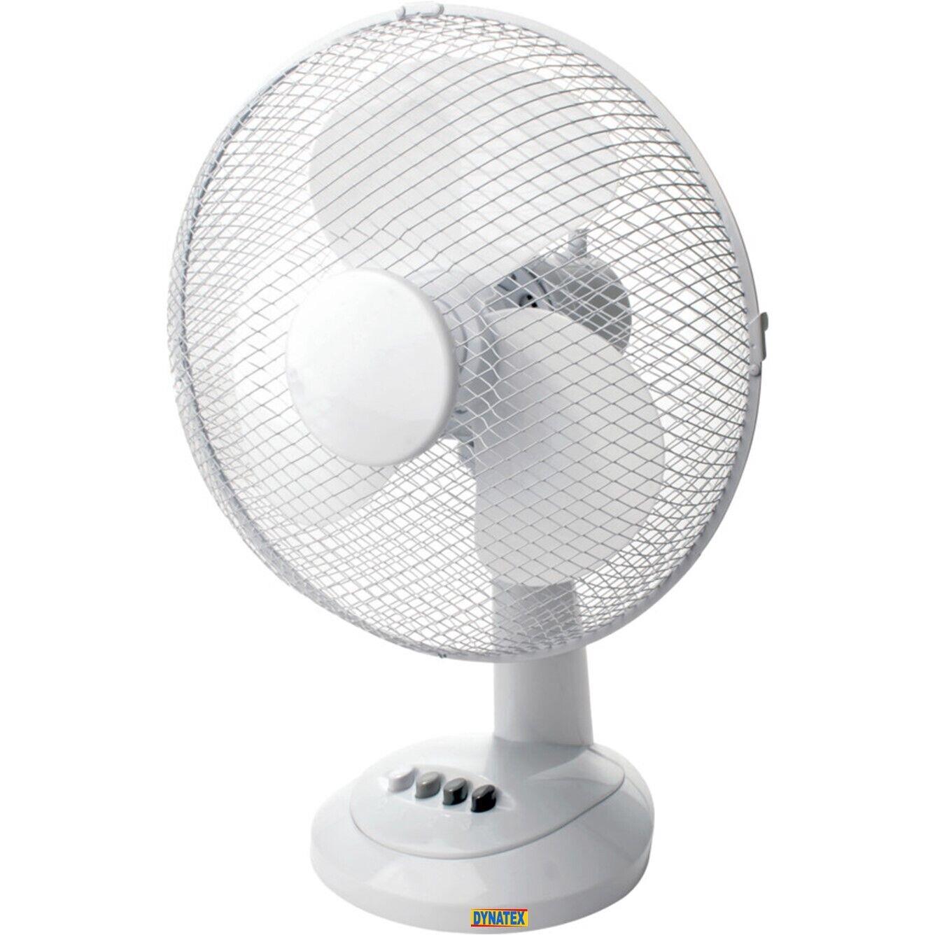 Oscillating White,35W Desktop/Bedside Fan Ideal for Home and Office Quiet Operation 3 Speed Famgizmo Portable Desk Fan 16 Inch 